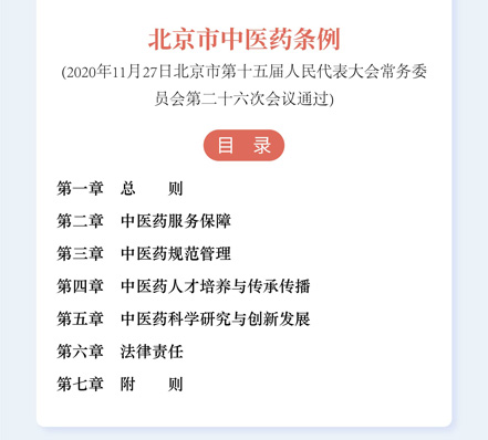 北京市中醫(yī)(yī)藥條例